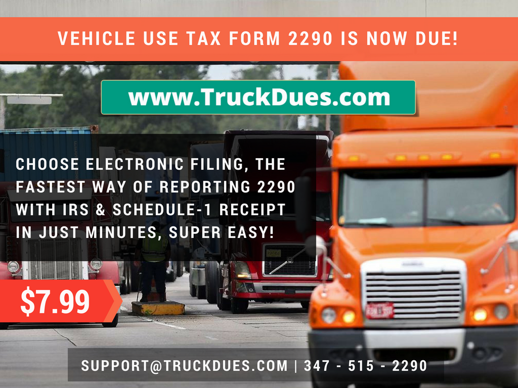 Truck Tax Form 2290 efile 